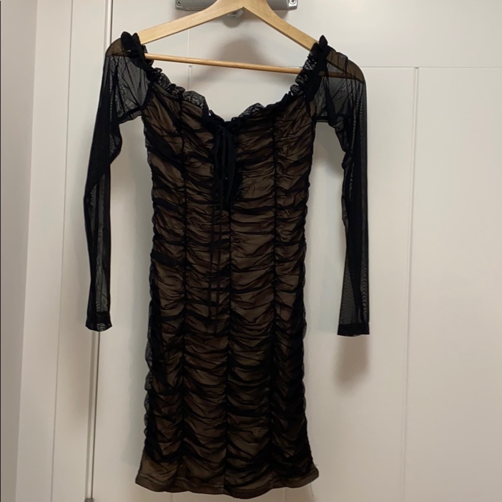 Black lace dress